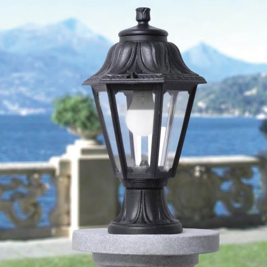 Imagine Lampa gradina Anna 1XE27 385mm, IP55, negru, Fumagalli