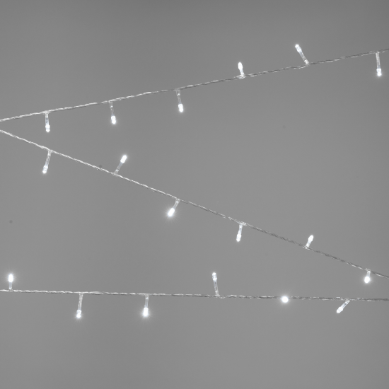 Imagine Instalatie Craciun Alb 100 LED 8m IP20