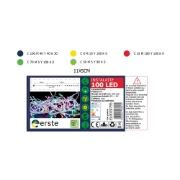 Imagine Instalatie Craciun Rosu 100 LED 8m IP20