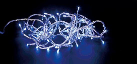 Imagine Instalatie Craciun Albastru 200LED 10m IP44