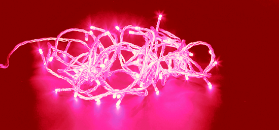 Imagine Instalatie Craciun Rosu 200LED 10m IP44