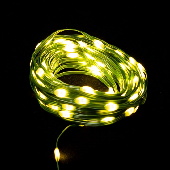 Imagine Instalatie 150 LED 15M Amber IP44 Timer CV