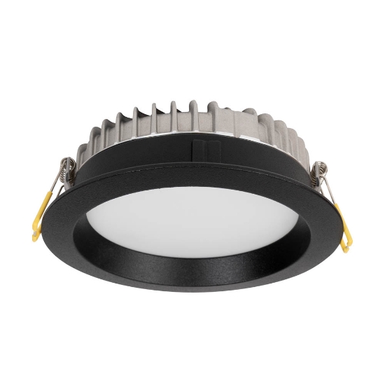 Imagine Downlight LED rotund Aprilla 10W 4000K IP44, negru, Metsan