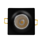 Imagine Spot LED patrat Sumota mini 8W 4000K IP44, negru, Metsan