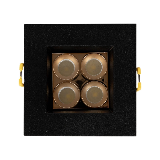 Imagine Spot LED patrat Roma SQ4 6W 4000K IP20, negru, Metsan