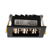 Imagine Spot LED patrat Roma SQ9 12W 4000K IP20, negru, Metsan