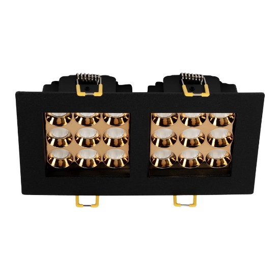 Imagine Spot LED patrat Roma SQ DB 9 24W 4000K, negru, Metsan