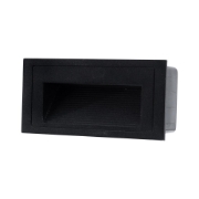 Imagine Spot incastrat treapta LED 3W 3000K IP54, negru, Erste