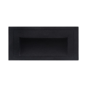 Imagine Spot incastrat treapta LED 3W 3000K IP54, negru, Erste