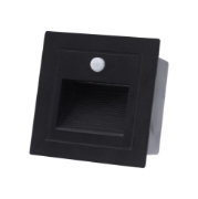 Imagine Spot incastrat treapta cu senzor LED 3W 3000K IP54, negru, Erste
