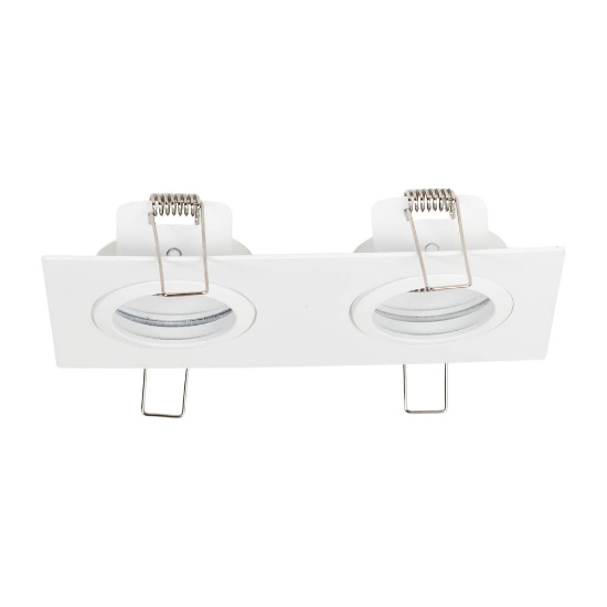 Imagine Rama spot dubla Azer GU10 70X2mm, alb, Metsan