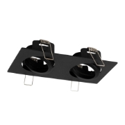 Imagine Rama spot dubla Azer GU10 70X2mm, negru, Metsan