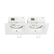 Imagine Rama spot dublu Zara 2XGU10 180X100mm, alb, Metsan