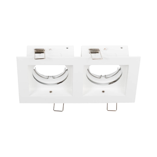 Imagine Rama spot dublu Zara 2XGU10 180X100mm, alb, Metsan