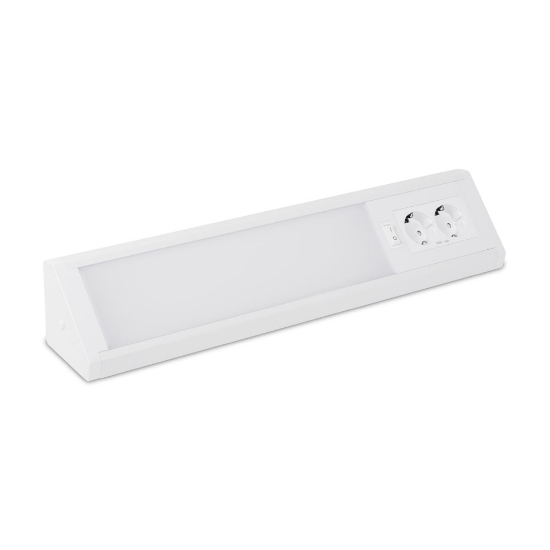 Imagine CORP LINIAR MOBILIER cu 2 Prize si Intrerupator 10W 6400K - NOVELITE