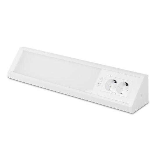Imagine CORP LINIAR MOBILIER cu 2 Prize si Intrerupator 10W 6400K - NOVELITE