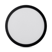 Imagine Mini Panou LED Rotund Negru PT 24W 6400K IP40 - NOVELITE