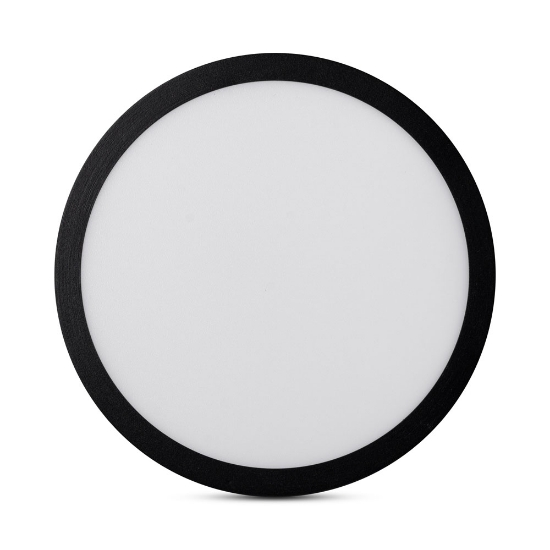 Imagine Mini Panou LED Rotund Negru PT 24W 6400K IP40 - NOVELITE