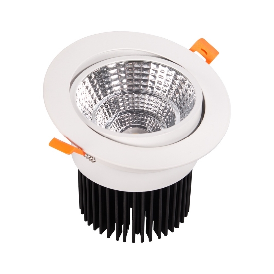 Imagine Downlight LED COB Reglabil Alb Reflector 30W 4000K IP20 - NOVELITE