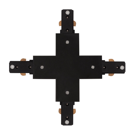 Imagine Conector Cruce Sina Clasica Negru IP20 - NOVELITE