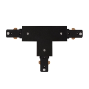 Imagine Conector T Sina Clasica Negru IP20 - NOVELITE