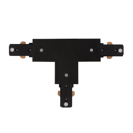 Imagine Conector T Sina Clasica Negru IP20 - NOVELITE