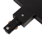 Imagine Conector T Sina Clasica Negru IP20 - NOVELITE