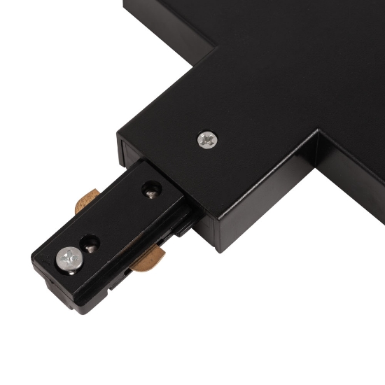 Imagine Conector T Sina Clasica Negru IP20 - NOVELITE