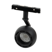 Imagine Spot Clasic Negru Rotund 10W 4000K IP20 pentru Sina Magnetica - NOVELITE