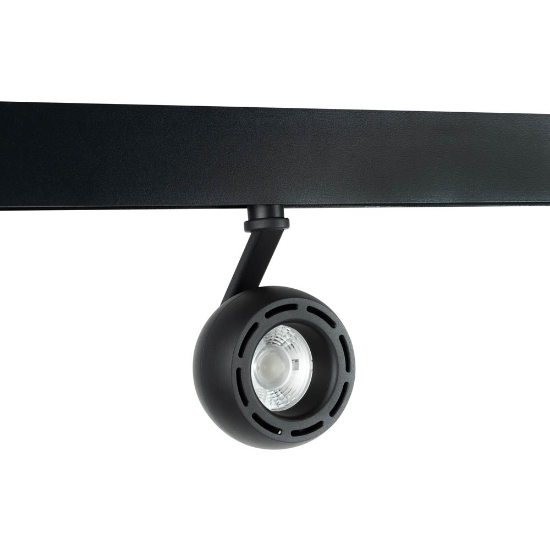 Imagine Spot Clasic Negru Rotund 10W 4000K IP20 pentru Sina Magnetica - NOVELITE