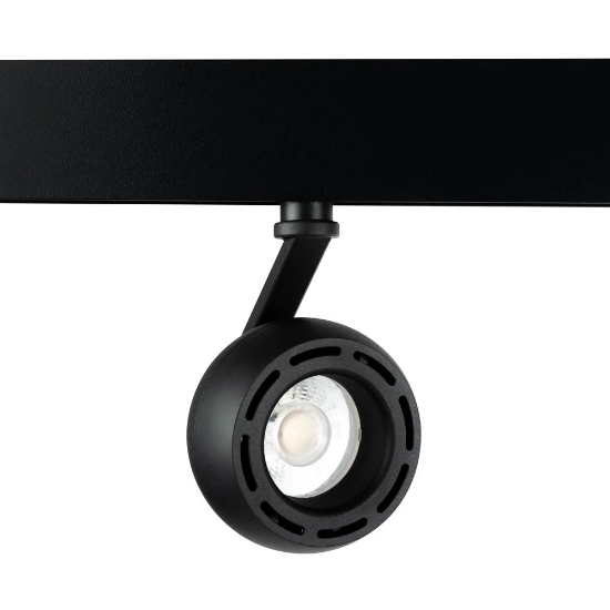 Imagine Spot Clasic Negru Rotund 10W 4000K IP20 pentru Sina Magnetica - NOVELITE