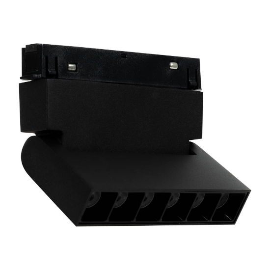 Imagine Spot Negru FAGURE Reglabil 6W 4000K IP20 pentru Sina Magnetica - NOVELITE