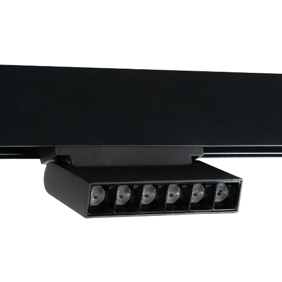 Imagine Spot Negru FAGURE Reglabil 6W 4000K IP20 pentru Sina Magnetica - NOVELITE