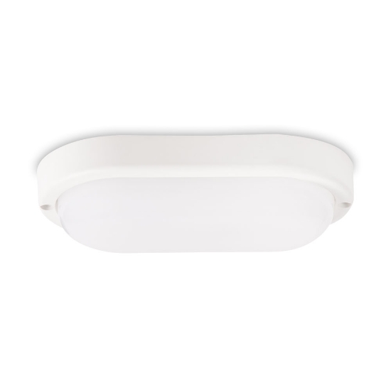 Imagine Corp BAT LED Oval Alb IP54 12W 6500K Dispersor Opal - HOMELIGHT