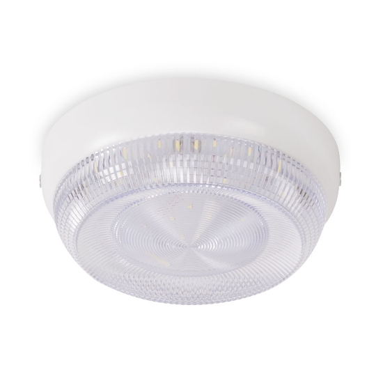 Imagine Corp BAT LED Rotund Alb IP54 16W 6500K Dispersor Prismatic - HOMELIGHT