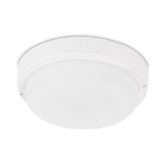 Imagine Corp BAT LED Rotund mic Alb IP65 18W 6400K Dispersor Opal - NOVELITE