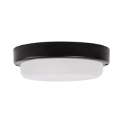 Imagine Corp BAT LED Rotund mic Negru IP65 12W 6400K Dispersor Opal  - NOVELITE