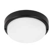 Imagine Corp BAT LED Rotund mic Negru IP65 12W 6400K Dispersor Opal  - NOVELITE