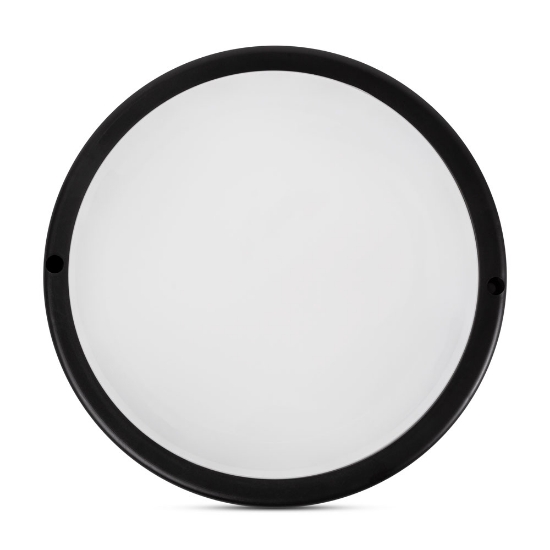 Imagine Corp BAT LED Rotund mic Negru IP65 18W 6400K Dispersor Opal - NOVELITE