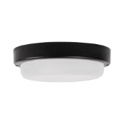Imagine Corp BAT LED Rotund mic Negru IP65 18W 6400K Dispersor Opal - NOVELITE