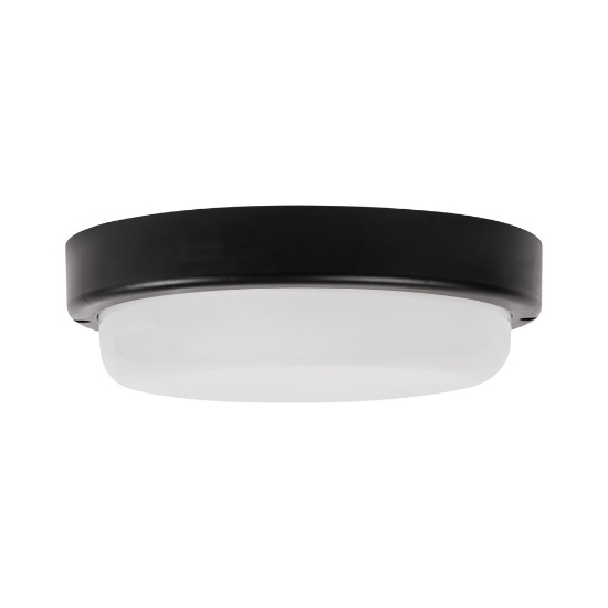 Imagine Corp BAT LED Rotund mic Negru IP65 18W 6400K Dispersor Opal - NOVELITE