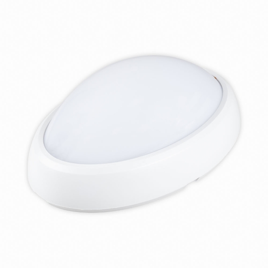 Imagine Corp BAT LED Oval Alb IP65 12W 6400K Dispersor Opal - NOVELITE