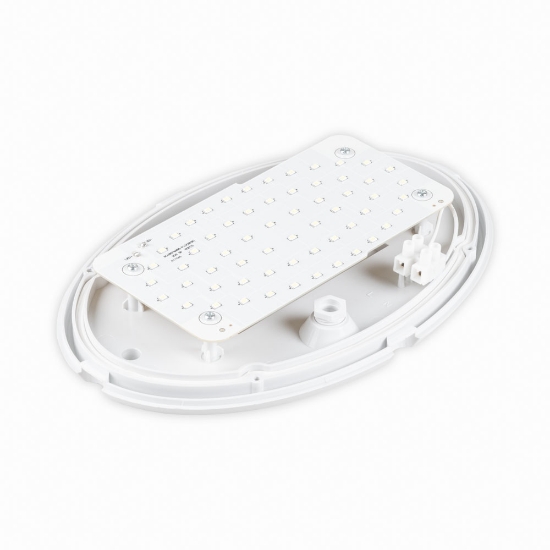 Imagine Corp BAT LED Oval Alb IP65 12W 6400K Dispersor Opal - NOVELITE