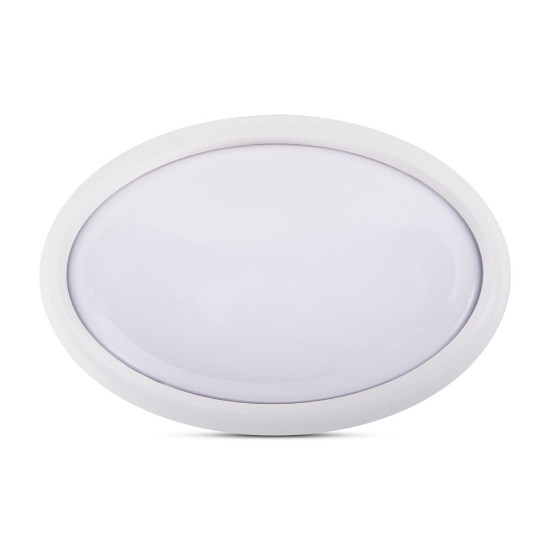 Imagine Corp BAT LED Oval Alb IP65 12W 3000K Dispersor Opal - NOVELITE