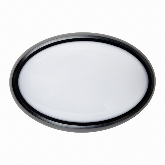 Imagine Corp BAT LED Oval Negru IP65 12W 6400K Dispersor Opal - NOVELITE