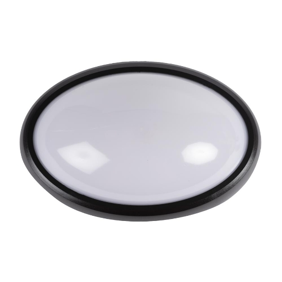 Imagine Corp BAT LED Oval Negru IP65 12W 3000K Dispersor Opal - NOVELITE