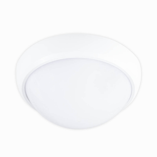 Imagine Corp BAT LED Rotund mare Alb IP65 12W 6400K Dispersor Opal - NOVELITE