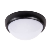 Imagine Corp BAT LED Rotund mare Negru IP65 12W 3000K Dispersor Opal  - NOVELITE