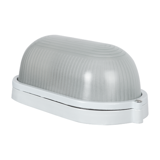 Imagine Corp BAT E27 Oval Alb IP54 Dispersor Opal Sticla - NOVELITE