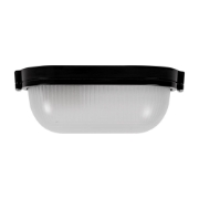 Imagine Corp BAT E27 Oval Negru IP54 Dispersor Opal Sticla - NOVELITE